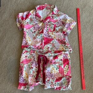 Simply Southern Two Piece Plus Size Shortie Pajama Set